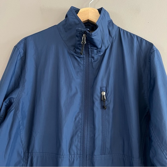 L.L. Bean Men's Jacket Poly Mesh Liner Front Zip Windbreaker Navy Blue Medium - Picture 5 of 16
